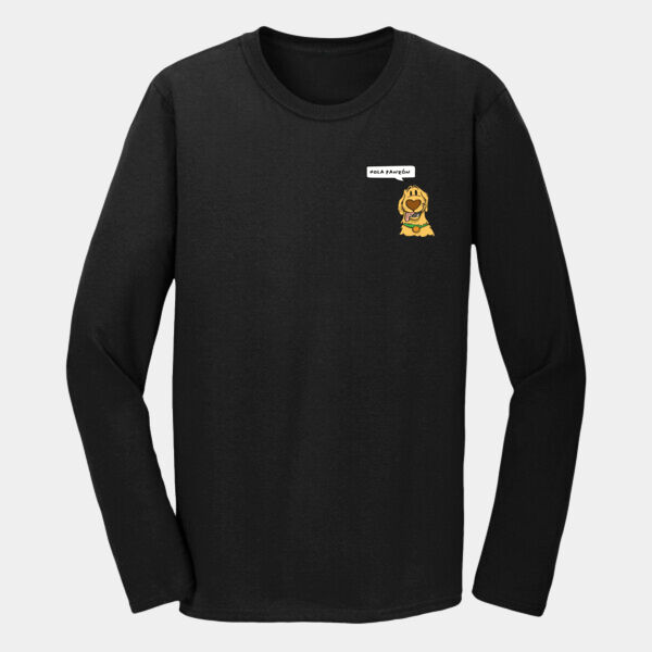 "Hola Panzón" Playera Caballero: Manga Larga Algodón Miniatura