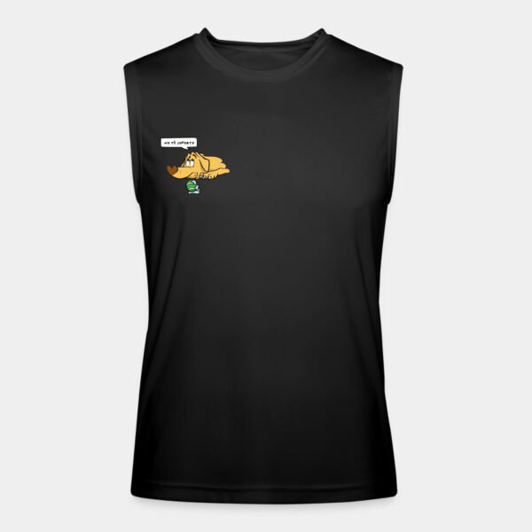 "No te soporto" Playera Unisex: Sin Mangas Algodón Peinado Miniatura