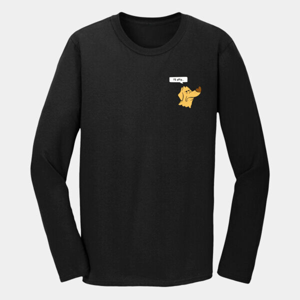 "Te odio" Playera Caballero: Manga Larga Algodón Miniatura