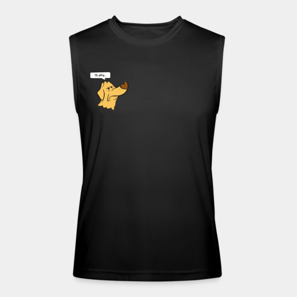 "Te odio" Playera Unisex: Sin Mangas Algodón Peinado Miniatura