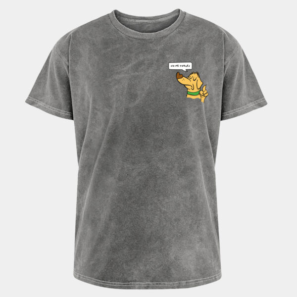 "No me toques" Playera Unisex: Mineral Wash Miniatura