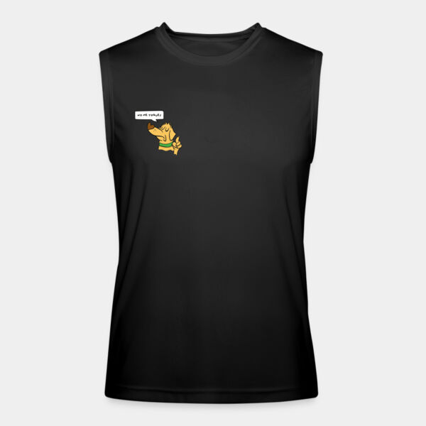 "No me toques" Playera Unisex: Sin Mangas Algodón Peinado Miniatura