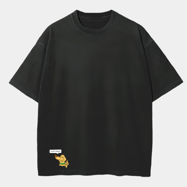 "No me toques" Playera Oversized: Peso Completo 220 grs Miniatura