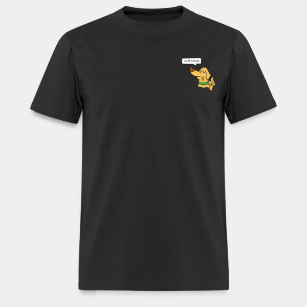 "No me toques" Playera Caballero: Algodón Estándar Miniatura