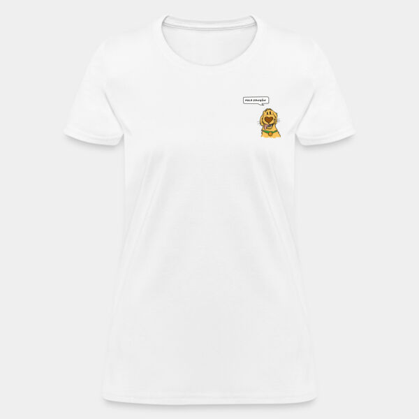 "Hola Panzón" Playera Dama: Algodón Peinado Miniatura