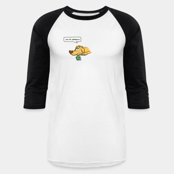 "No te soporto" Playera Ranglan 3/4 Miniatura