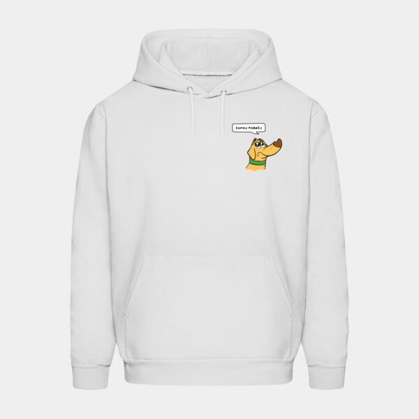 "Somos Pobres" Hoodie Unisex: Gorro y Bolsa Miniatura