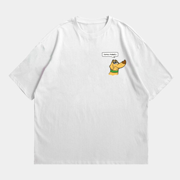 "Somos Pobres" Playera Unisex: Oversized Algodón Peinado Miniatura