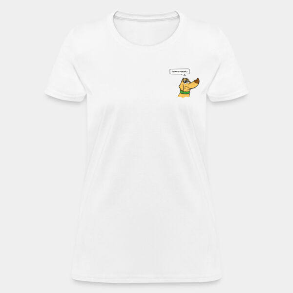 "Somos Pobres" Playera Dama: Algodón Peinado Miniatura