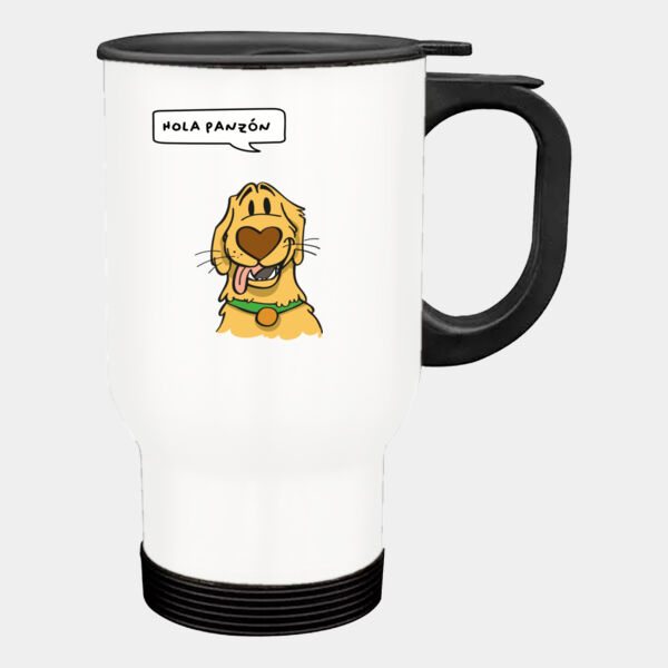 "Hola Panzón" Termo Cafetero de Aluminio 450ml Miniatura
