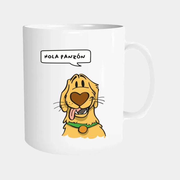"Hola Panzón" Taza cerámica 11 oz Miniatura