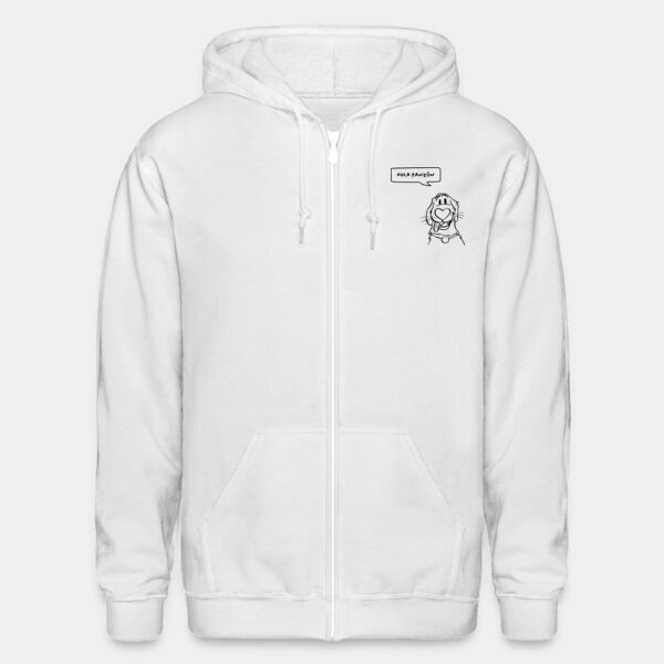 "Hola Panzón" Sudadera Unisex: Cierre y Capucha Miniatura