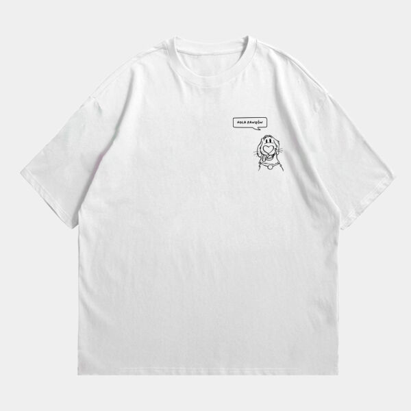 "Hola Panzón" Playera Unisex: Oversized Algodón Peinado Miniatura