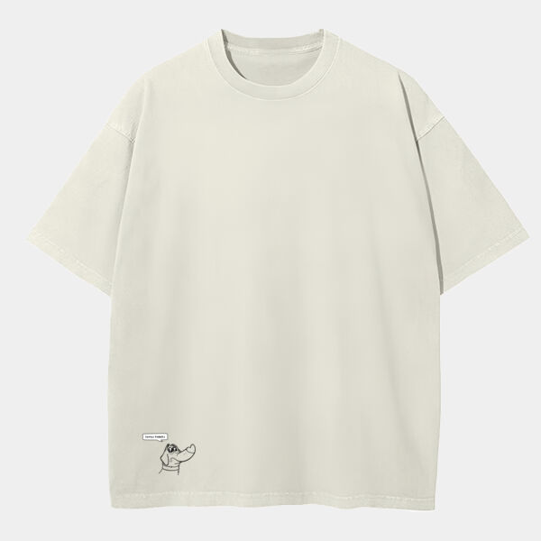 "Somos Pobres" Playera Oversized: Peso Completo 220 grs Miniatura