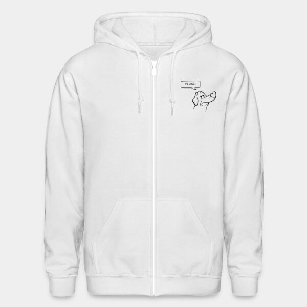 "Te Odio" Sudadera Unisex: Cierre y Capucha Miniatura