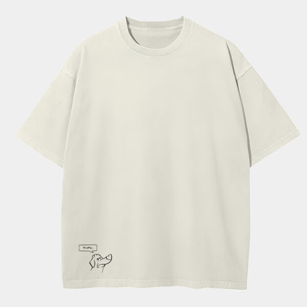 "Te Odio" Playera Oversized: Peso Completo 220 grs Miniatura