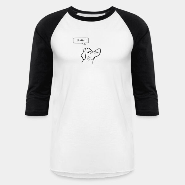 "Te Odio" Playera Ranglan 3/4 Miniatura