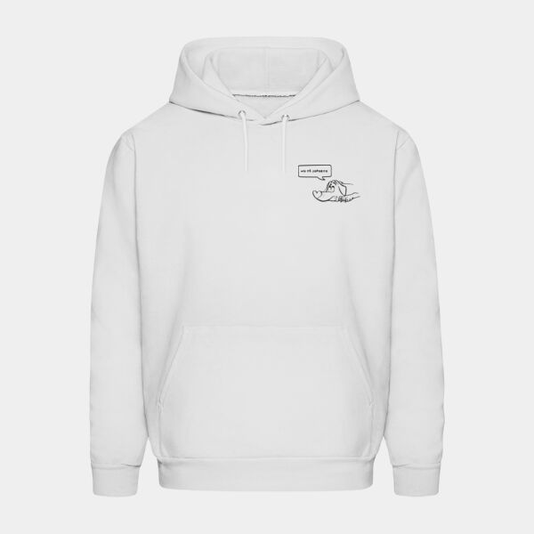 "No te Soporto" Hoodie Unisex: Gorro y Bolsa Miniatura