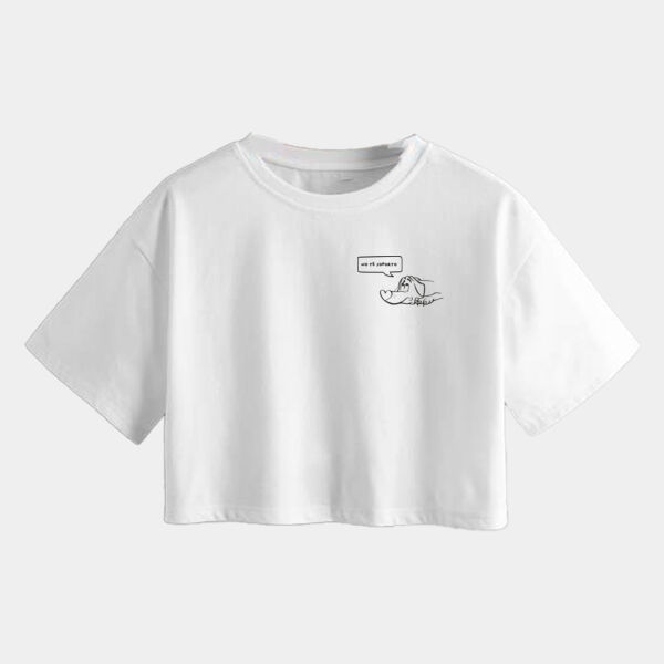 "No te Soporto" Crop Top Unisex: Algodón Peinado Miniatura