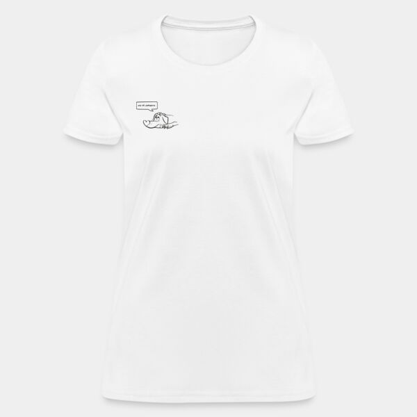 "No te Soporto" Playera Dama: Algodón Estándar Miniatura