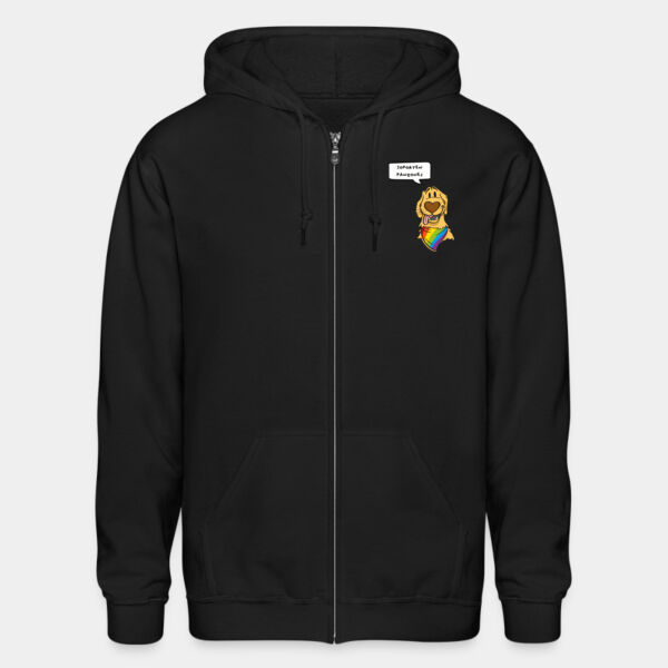 "Felipe Pride" Sudadera Unisex: Cierre y Capucha Miniatura