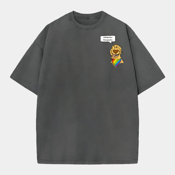 "Felipe Pride" Playera Oversized: Peso Completo 220 grs Miniatura