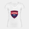 Playera Dama: Algodón Peinado Cuello V Miniatura