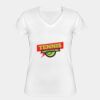 Playera Dama: Algodón Peinado Cuello V Miniatura
