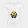 Playera Dama: Algodón Peinado Cuello V Miniatura