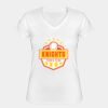 Playera Dama: Algodón Peinado Cuello V Miniatura