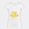 Playera Dama: Algodón Peinado Cuello V Miniatura