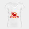 Playera Dama: Algodón Peinado Cuello V Miniatura