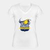 Playera Dama: Algodón Peinado Cuello V Miniatura