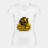 Playera Dama: Algodón Peinado Cuello V Miniatura