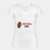 Playera Dama: Algodón Peinado Cuello V Miniatura