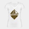 Playera Dama: Algodón Peinado Cuello V Miniatura
