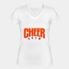 Playera Dama: Algodón Peinado Cuello V Miniatura
