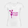Playera Dama: Algodón Peinado Cuello V Miniatura