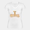 Playera Dama: Algodón Peinado Cuello V Miniatura