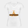 Playera Dama: Algodón Peinado Cuello V Miniatura