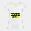 Playera Dama: Algodón Peinado Cuello V Miniatura