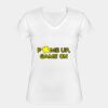 Playera Dama: Algodón Peinado Cuello V Miniatura