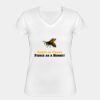 Playera Dama: Algodón Peinado Cuello V Miniatura